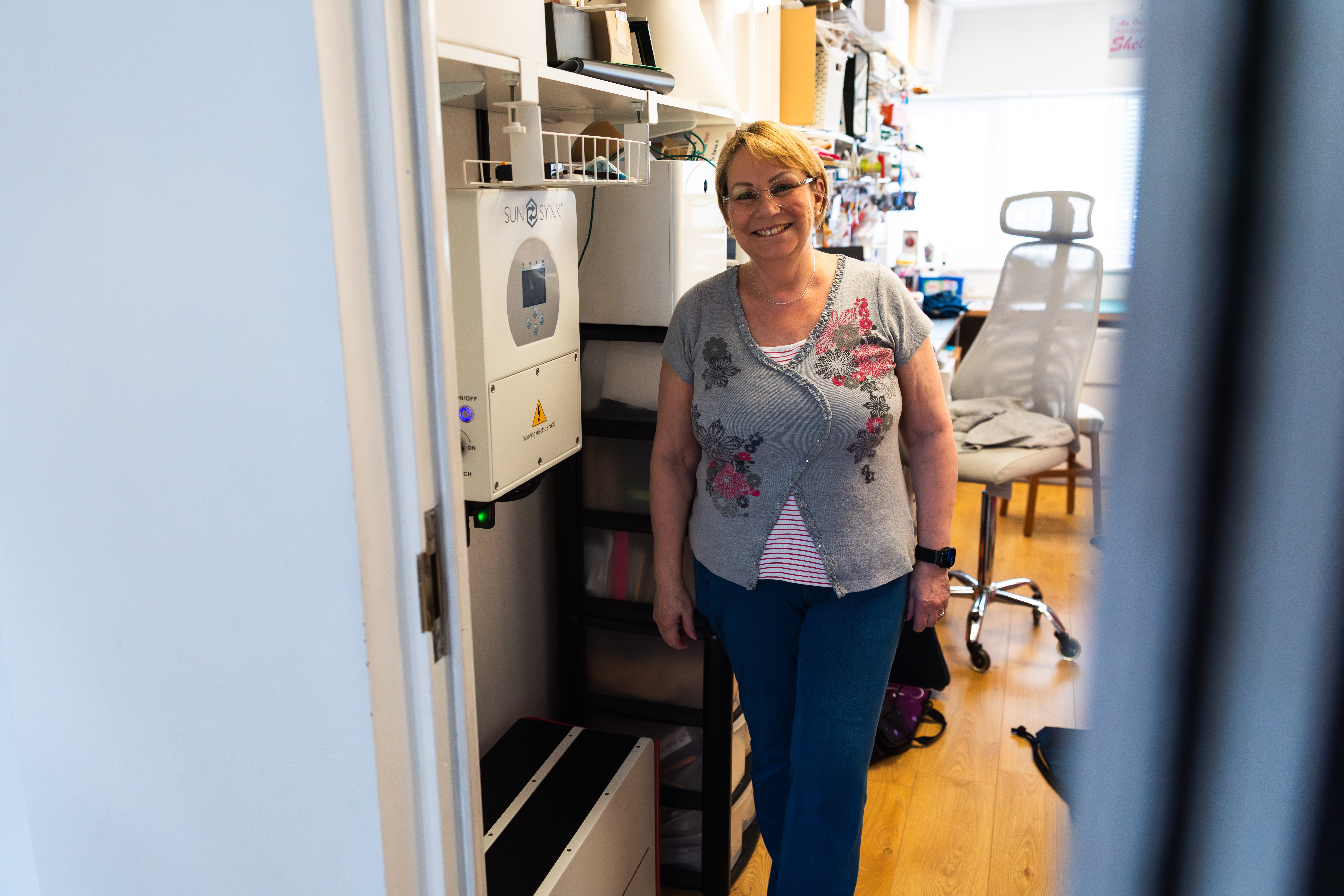 customer with battery storage
