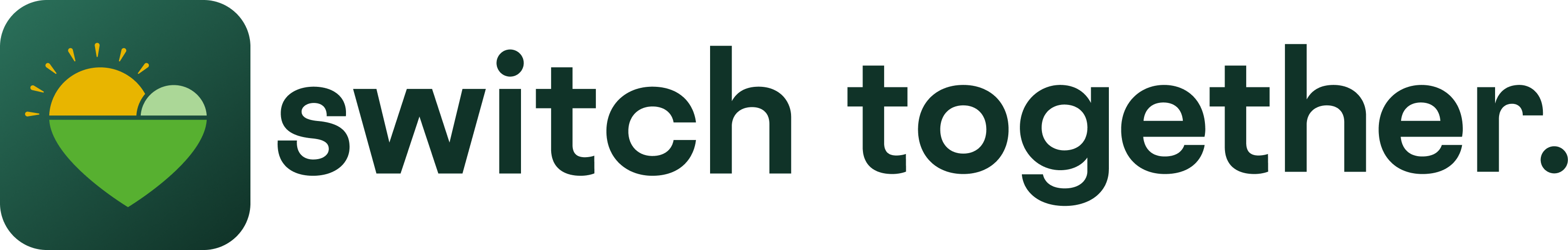 Switch Together Logo Horizontal Green